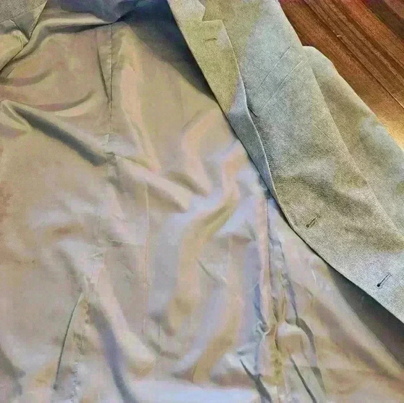 Nautica Gray Single Breasted Fully Lined Blazer Size 18 90s Business Casual EUC - Picture 13 of 15